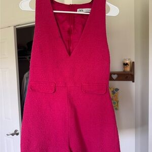 Zara Pink Sleeveless Jumpsuit